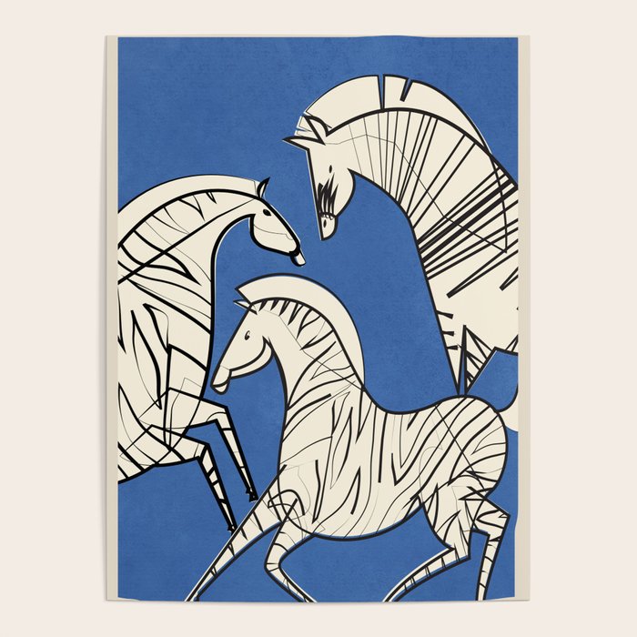Abstract Zebras 3 Poster Gallery Image 4
