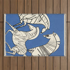 Abstract Zebras 3 Outdoor Rug Gallery Image 1