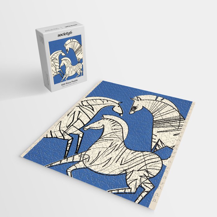 Abstract Zebras 3 Jigsaw Puzzle Gallery Image 2