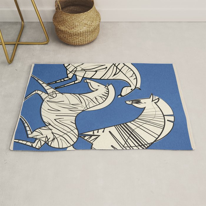 Abstract Zebras 3 Rug Gallery Image 1