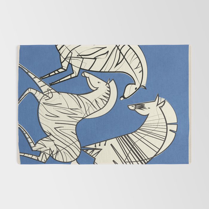 Abstract Zebras 3 Rug Gallery Image 2