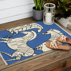 Abstract Zebras 3 Outdoor Rug Gallery Image 2