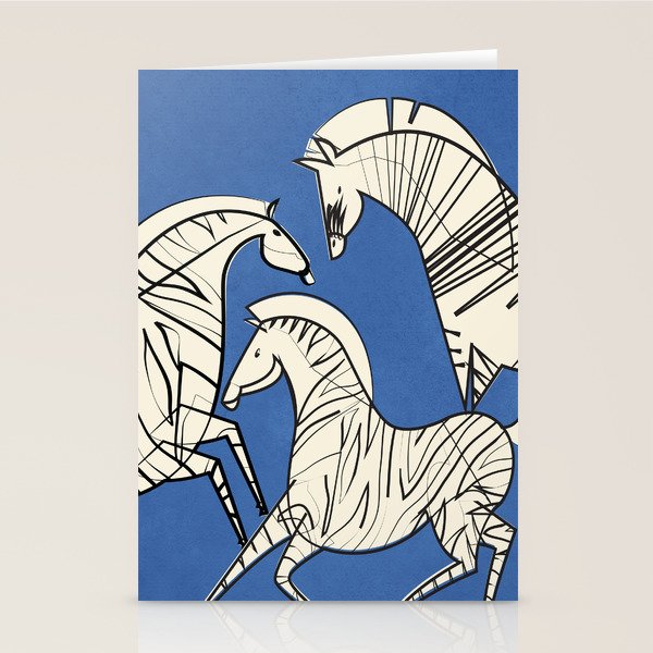 Abstract Zebras 3 Stationery Card Gallery Image 2