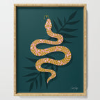 Tropical Serpent - Teal & Blush Serving Tray Gallery Image 1