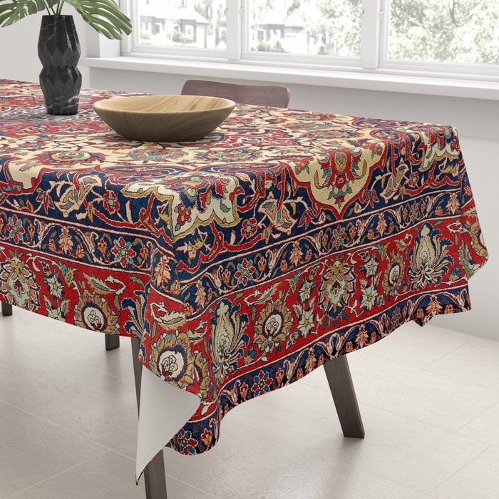 Esfahan Central Persian Rug Print Tablecloth Gallery Image 3