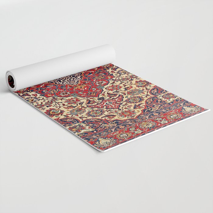 Esfahan Central Persian Rug Print Yoga Mat Gallery Image 2