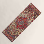 Esfahan Central Persian Rug Print Yoga Mat Gallery Image 1