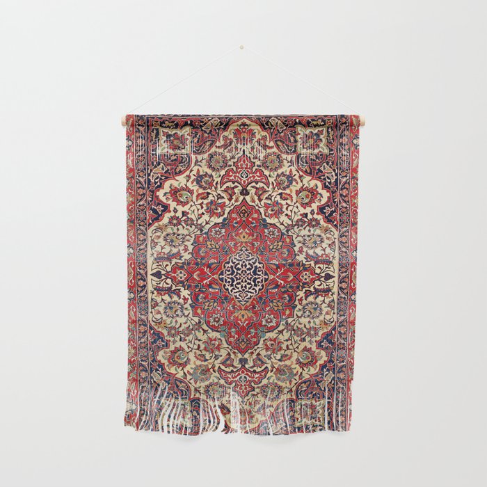 Esfahan Central Persian Rug Print Wall Hanging Gallery Image 1