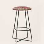 Esfahan Central Persian Rug Print Stool Gallery Image 1