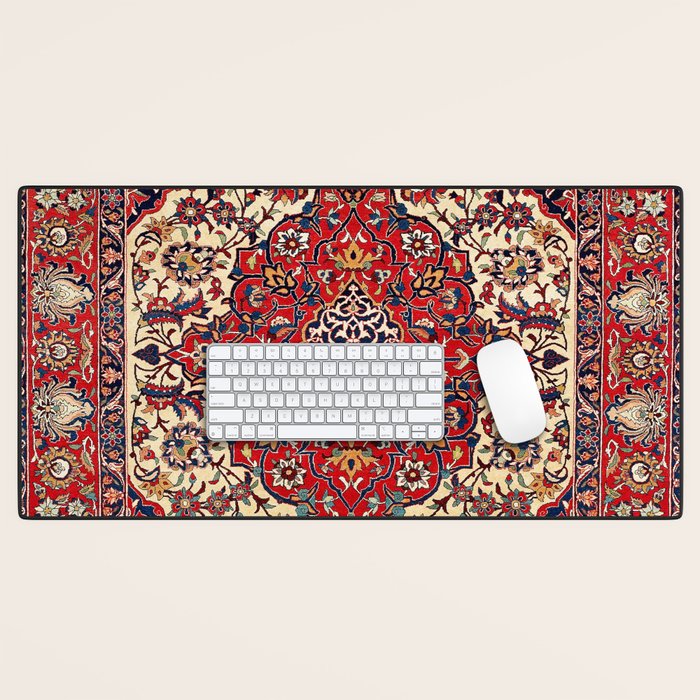 Esfahan Central Persian Rug Print Desk Mat Gallery Image 1