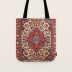 Esfahan Central Persian Rug Print Tote Bag Gallery Image 1