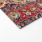 Esfahan Central Persian Rug Print Welcome Mat Gallery Image 2