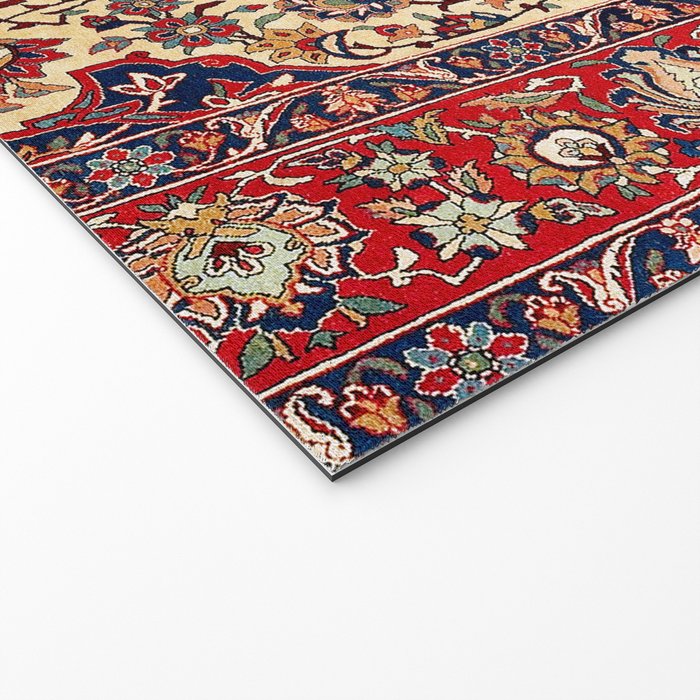 Esfahan Central Persian Rug Print Welcome Mat Gallery Image 2