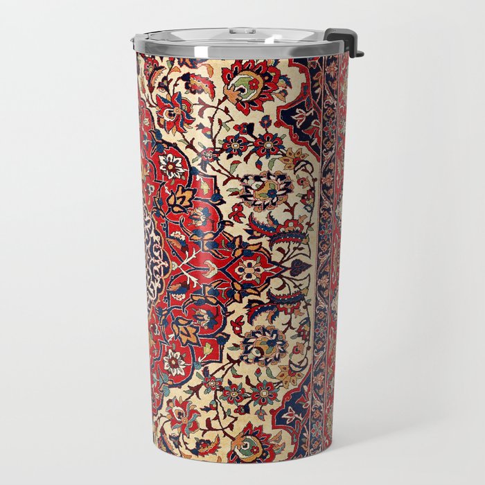 Esfahan Central Persian Rug Print Travel Mug Gallery Image 2