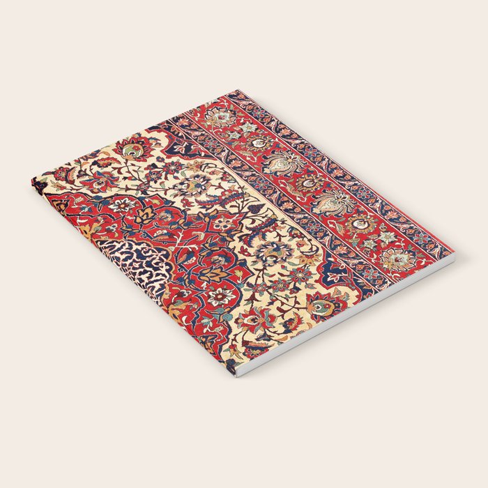 Esfahan Central Persian Rug Print Notebook Gallery Image 1