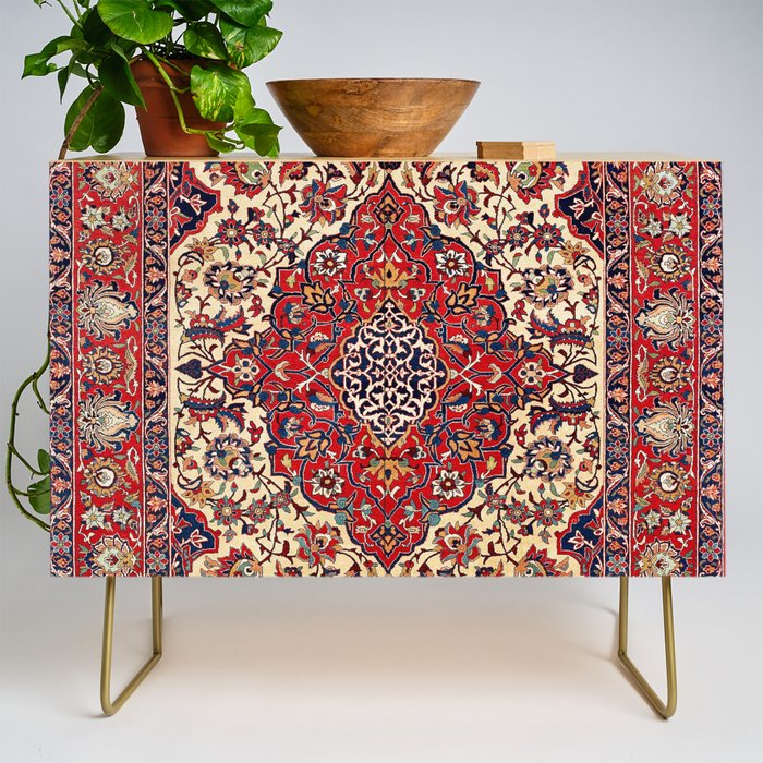 Esfahan Central Persian Rug Print Credenza Gallery Image 1