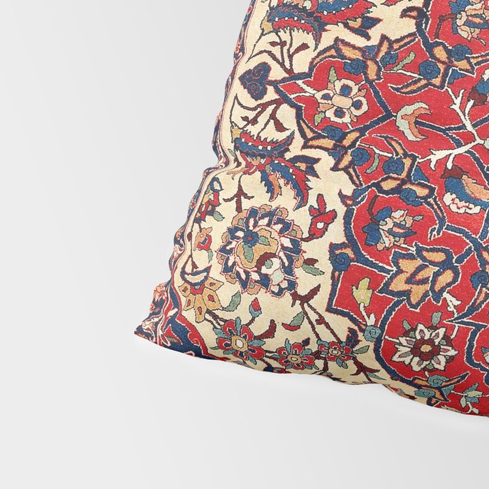 Esfahan Central Persian Rug Print Pillow Sham Gallery Image 4