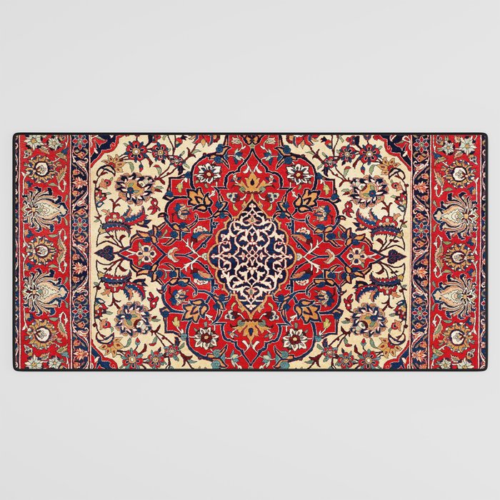 Esfahan Central Persian Rug Print Desk Mat Gallery Image 3