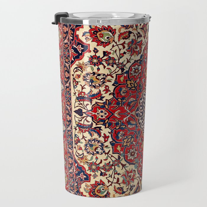 Esfahan Central Persian Rug Print Travel Mug Gallery Image 3