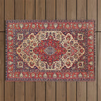 Esfahan Central Persian Rug Print Outdoor Rug Gallery Image 1