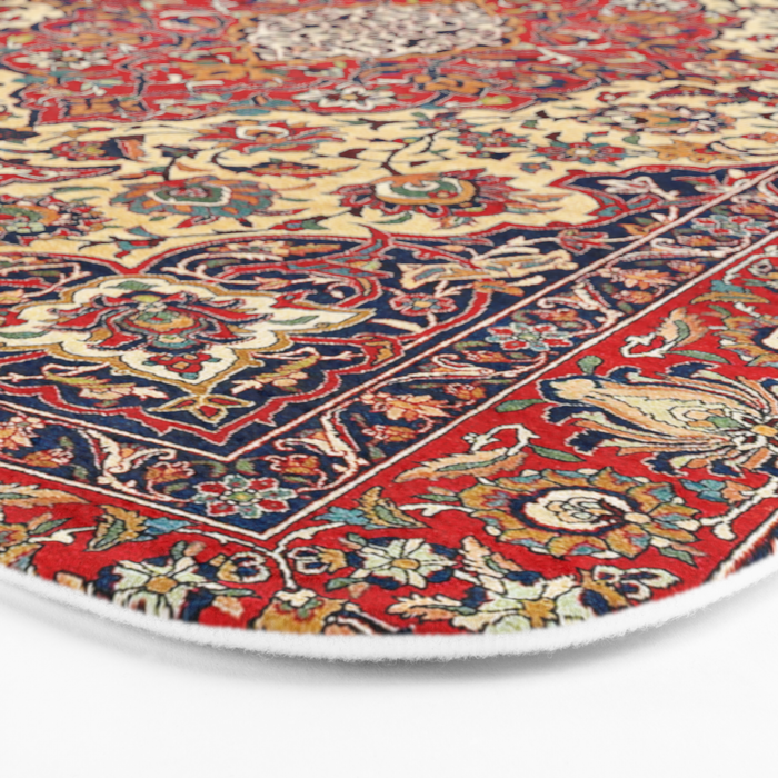 Esfahan Central Persian Rug Print Bath Mat Gallery Image 3