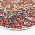 Esfahan Central Persian Rug Print Bath Mat Gallery Image 3