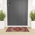 Esfahan Central Persian Rug Print Welcome Mat Gallery Image 3