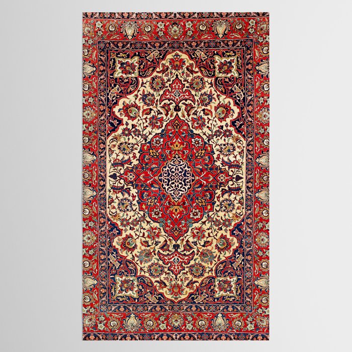 Esfahan Central Persian Rug Print Tablecloth Gallery Image 2