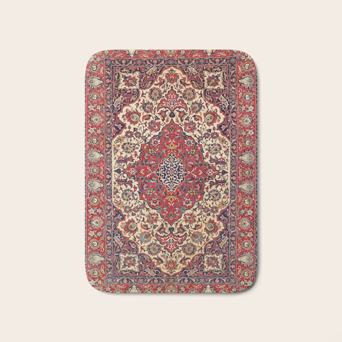Esfahan Central Persian Rug Print Bath Mat Gallery Image 1