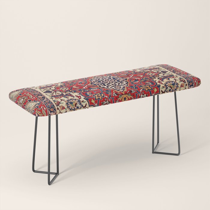 Esfahan Central Persian Rug Print Bench Gallery Image 1