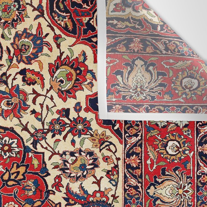 Esfahan Central Persian Rug Print Wall Tapestry Gallery Image 3