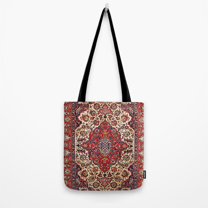 Esfahan Central Persian Rug Print Tote Bag Gallery Image 2