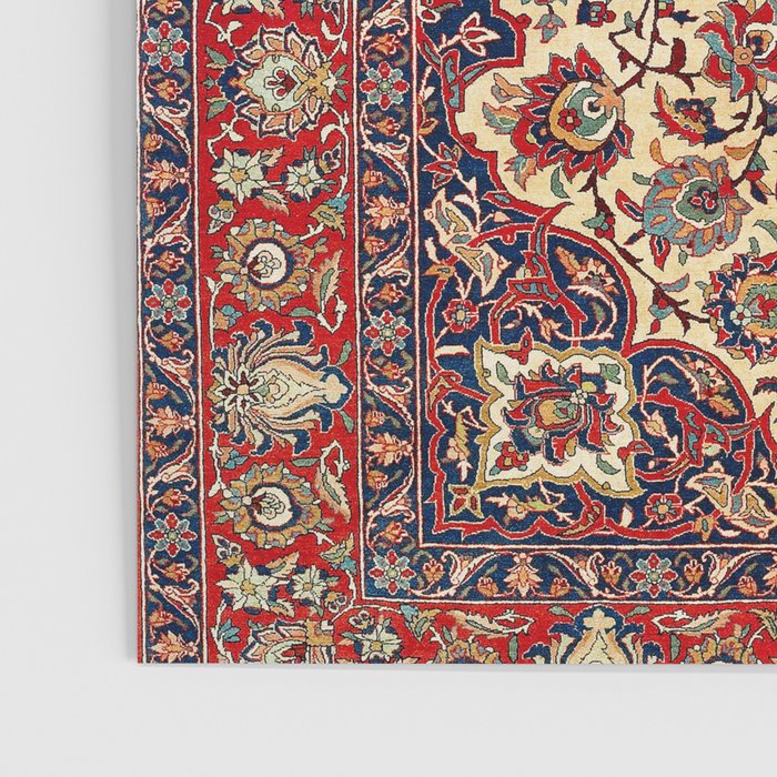 Esfahan Central Persian Rug Print Poster Gallery Image 3