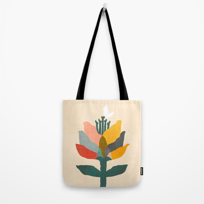 Flower and butterfly Tote Bag Gallery Image 2