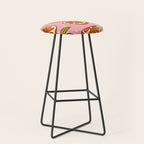 Orange Print Stool Gallery Image 1