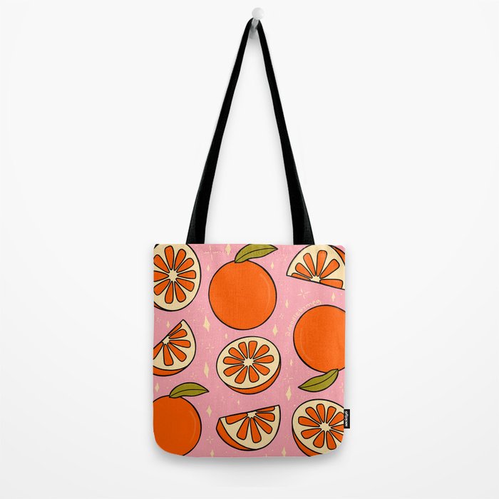 Orange Print Tote Bag Gallery Image 2