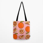 Orange Print Tote Bag Gallery Image 2