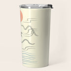 Watercolor 9 Abstraction minimal landscape lover bird Travel Mug Gallery Image 2