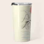 Watercolor 9 Abstraction minimal landscape lover bird Travel Mug Gallery Image 3