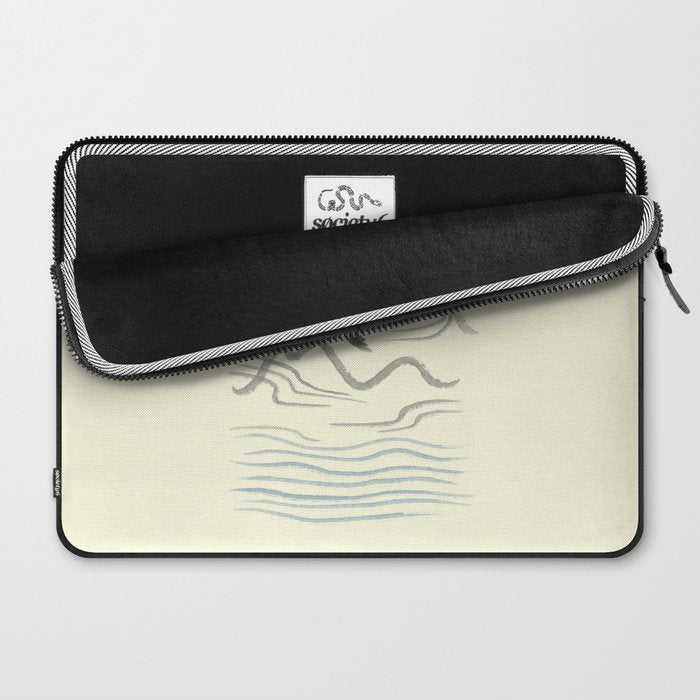 Watercolor 9 Abstraction minimal landscape lover bird Laptop Sleeve Gallery Image 2