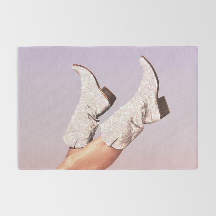These Boots - Glitter Purple Miami Vibes Rug Gallery Image 2