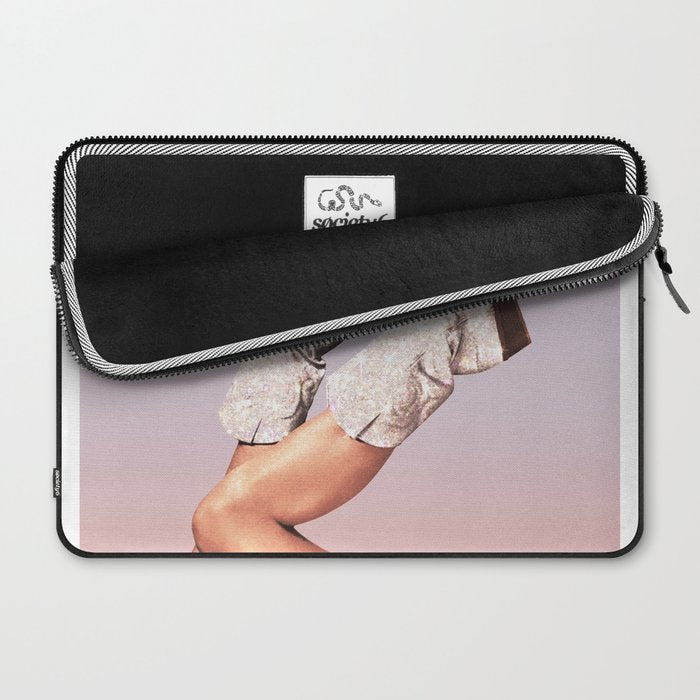 These Boots - Glitter Purple Miami Vibes Laptop Sleeve Gallery Image 2
