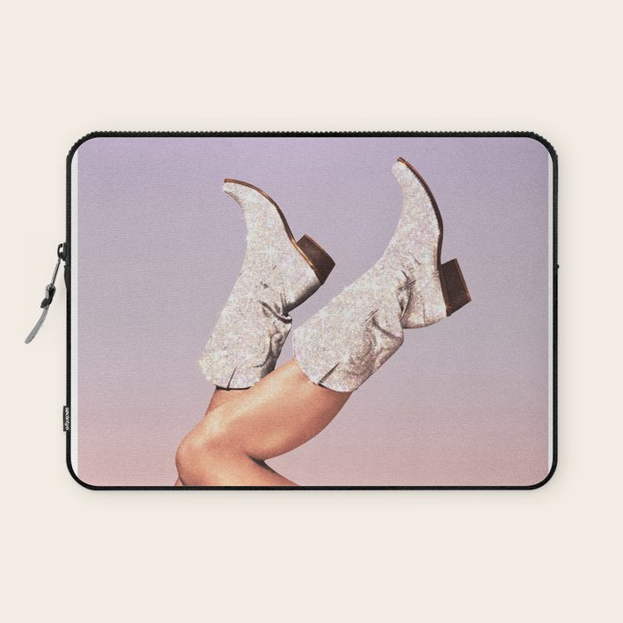 These Boots - Glitter Purple Miami Vibes Laptop Sleeve Gallery Image 1