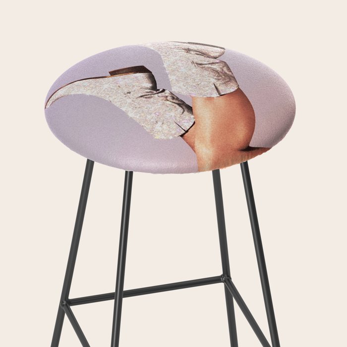 These Boots - Glitter Purple Miami Vibes Stool Gallery Image 2