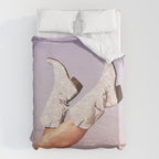 These Boots - Glitter Purple Miami Vibes Duvet Cover Gallery Image 6