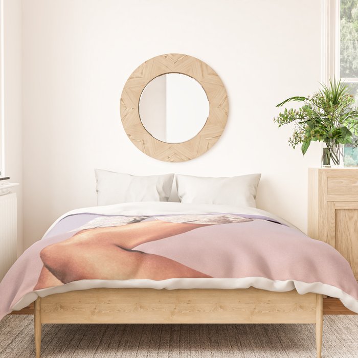 These Boots - Glitter Purple Miami Vibes Duvet Cover Gallery Image 3