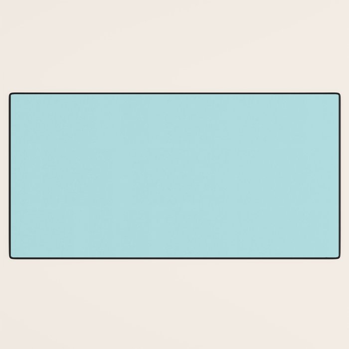 Robin's Egg Aqua Blue Desk Mat Gallery Image 3