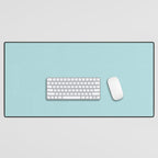 Robin's Egg Aqua Blue Desk Mat Gallery Image 1