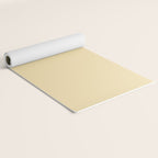 Lantern Light soft pastel creamy yellow solid color modern abstract pattern Yoga Mat Gallery Image 2