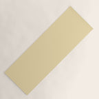 Lantern Light soft pastel creamy yellow solid color modern abstract pattern Yoga Mat Gallery Image 1